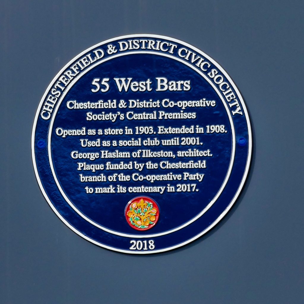 Co-op Plaque West Bars Chesterfield